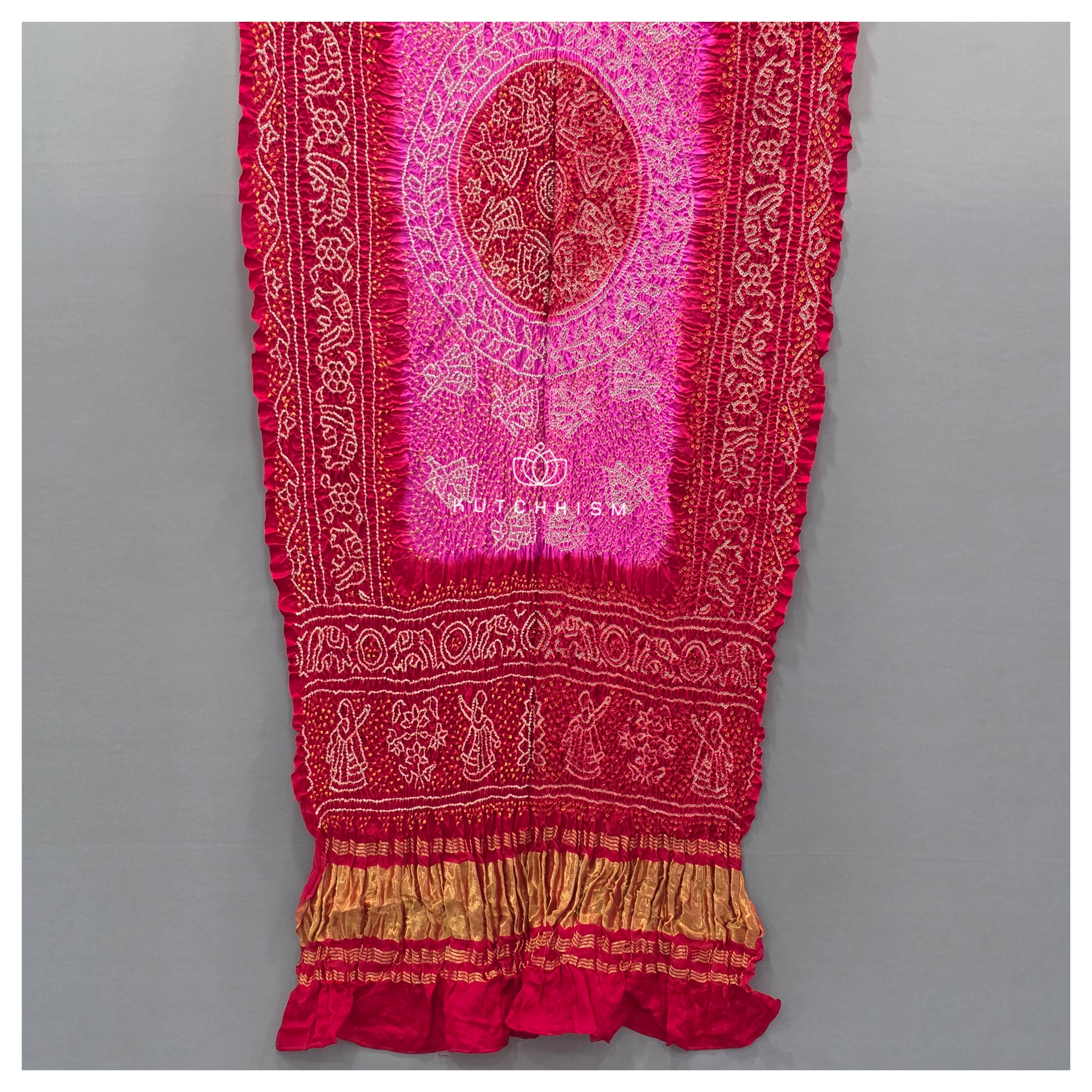 Red Pink Shaded Dupatta