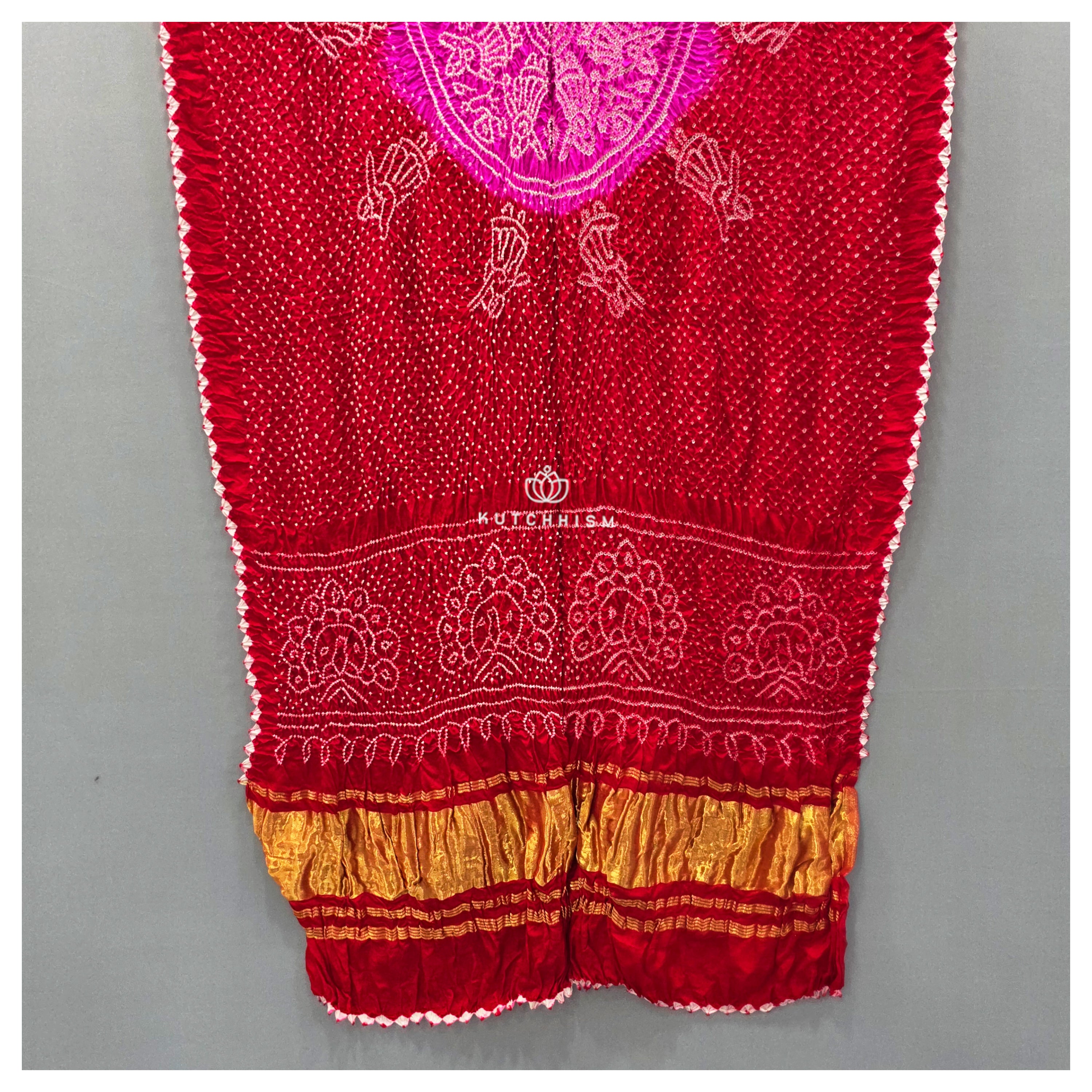 Red Pink dupatta