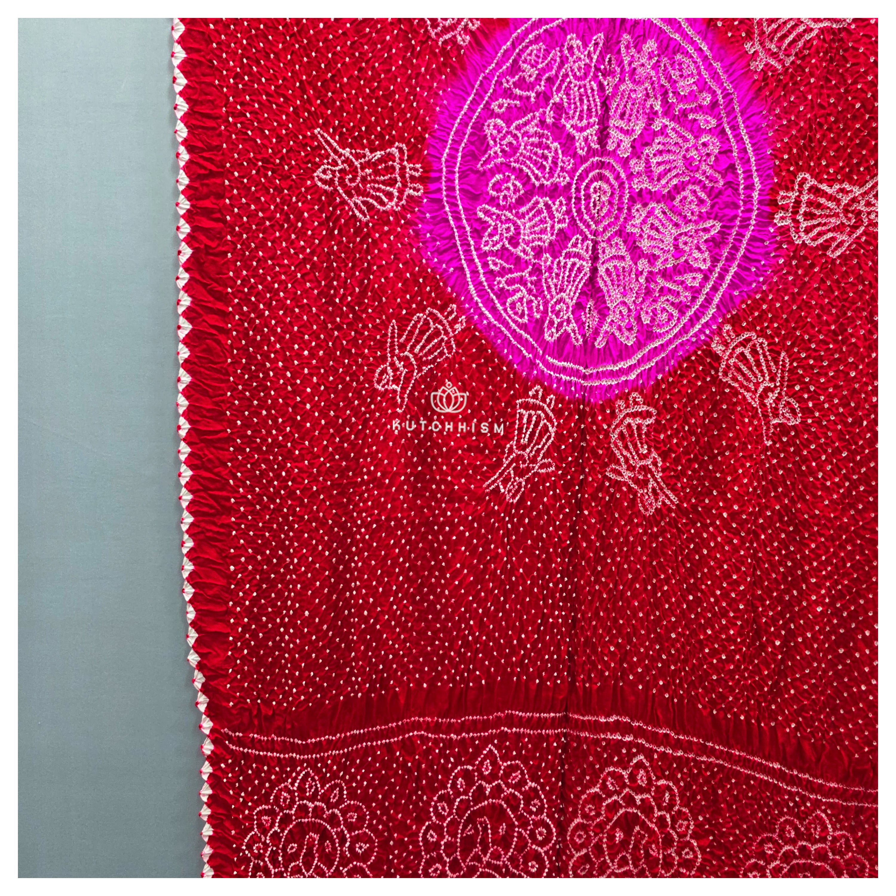 Red Pink dupatta