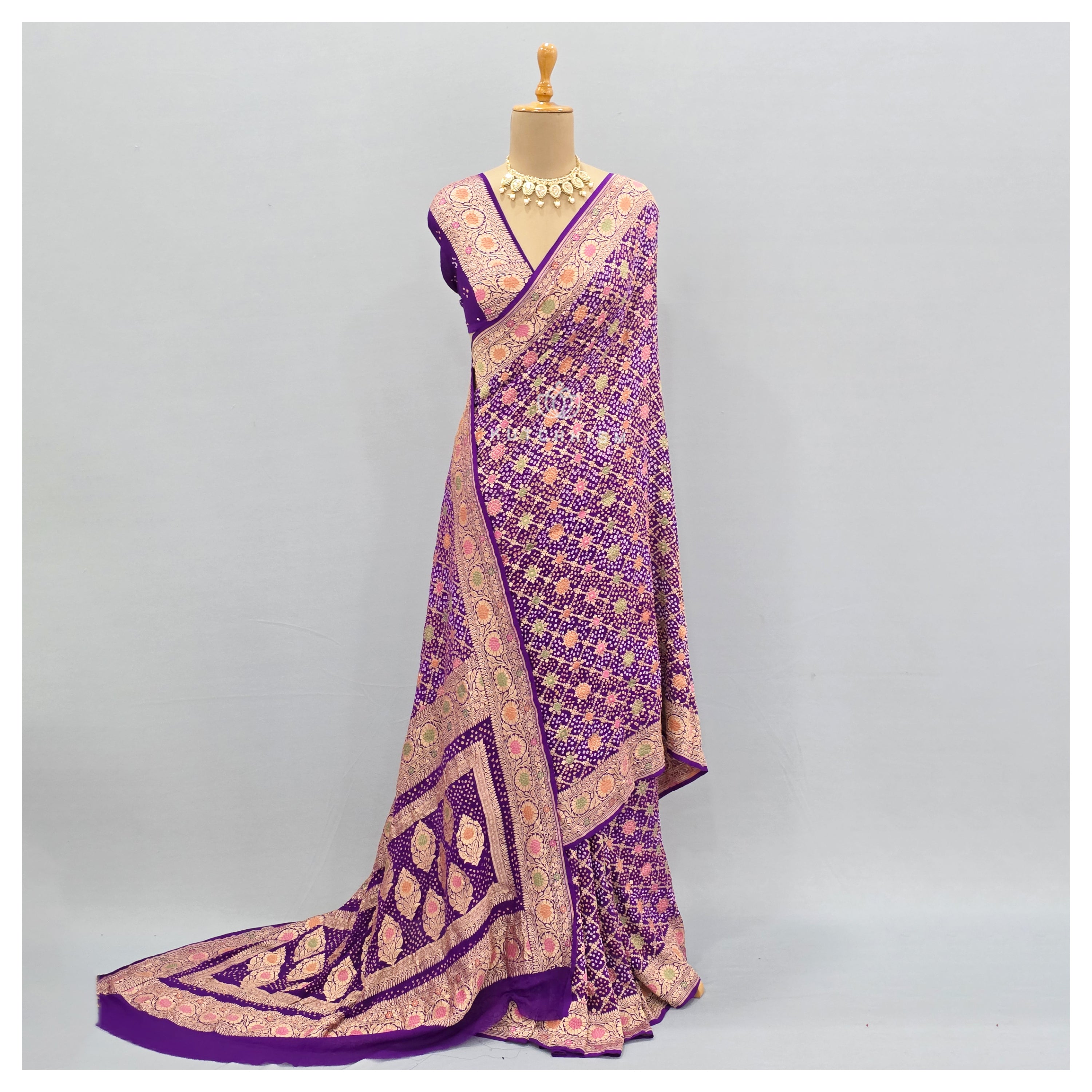 Purple saree