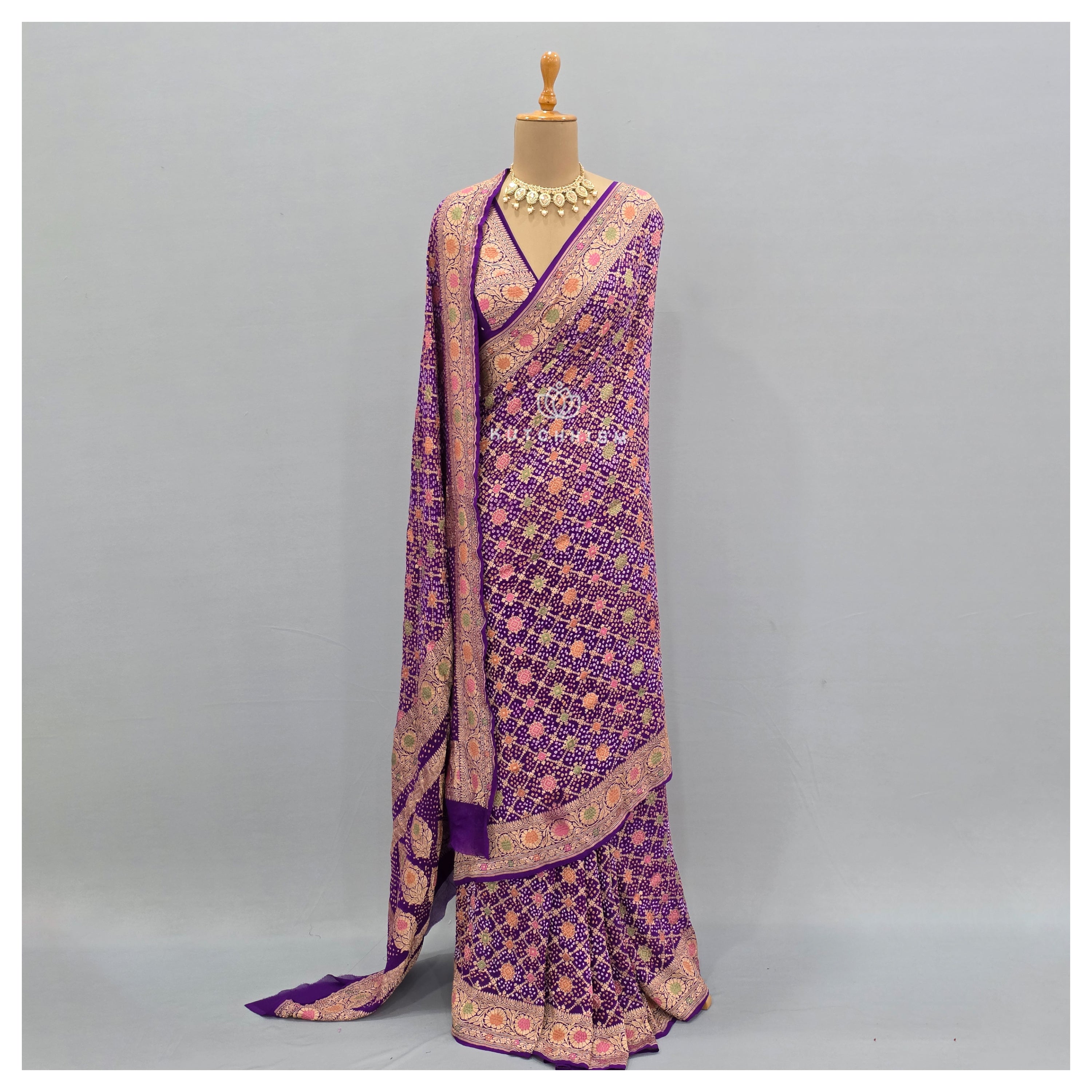 Purple saree