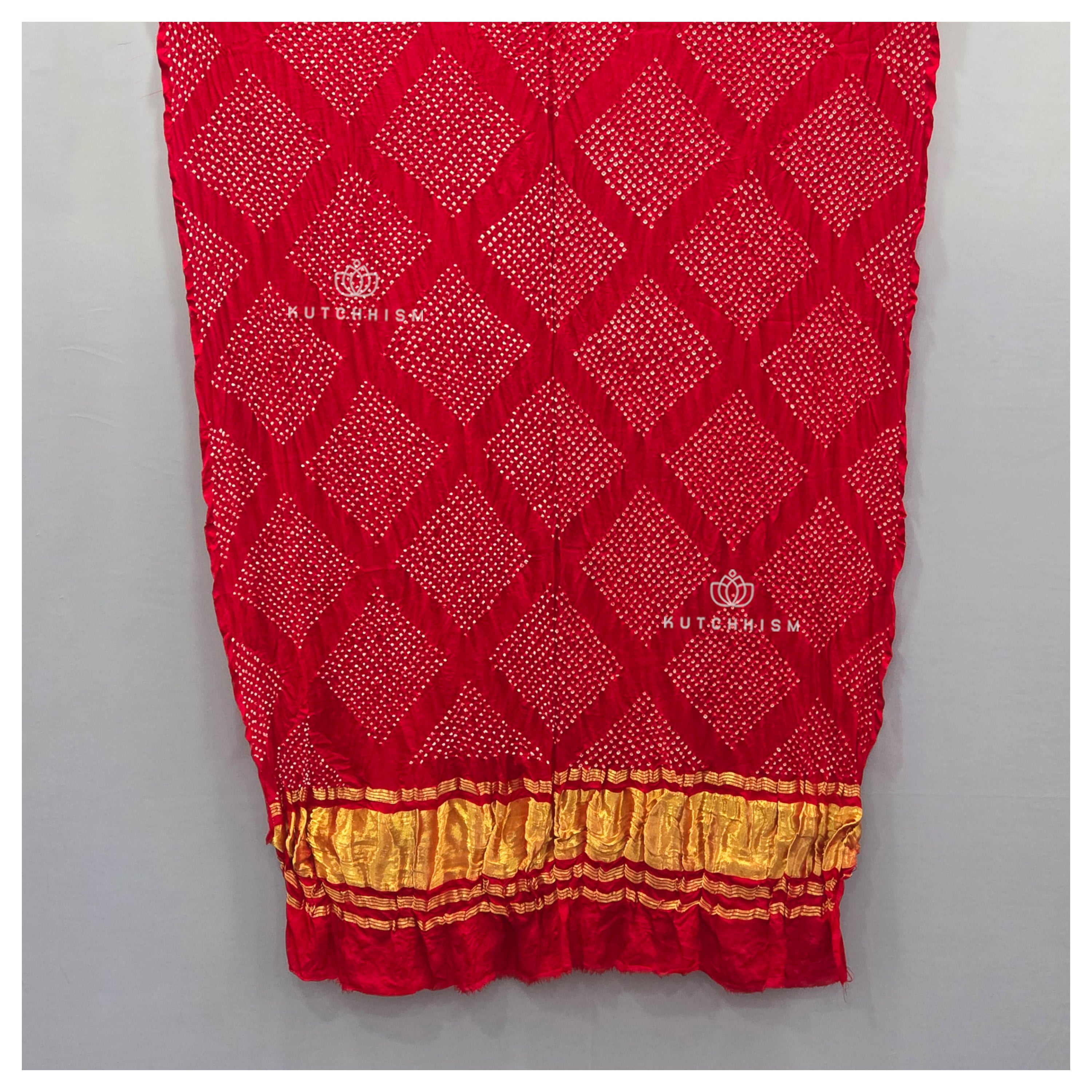 Red Bandhani dupatta