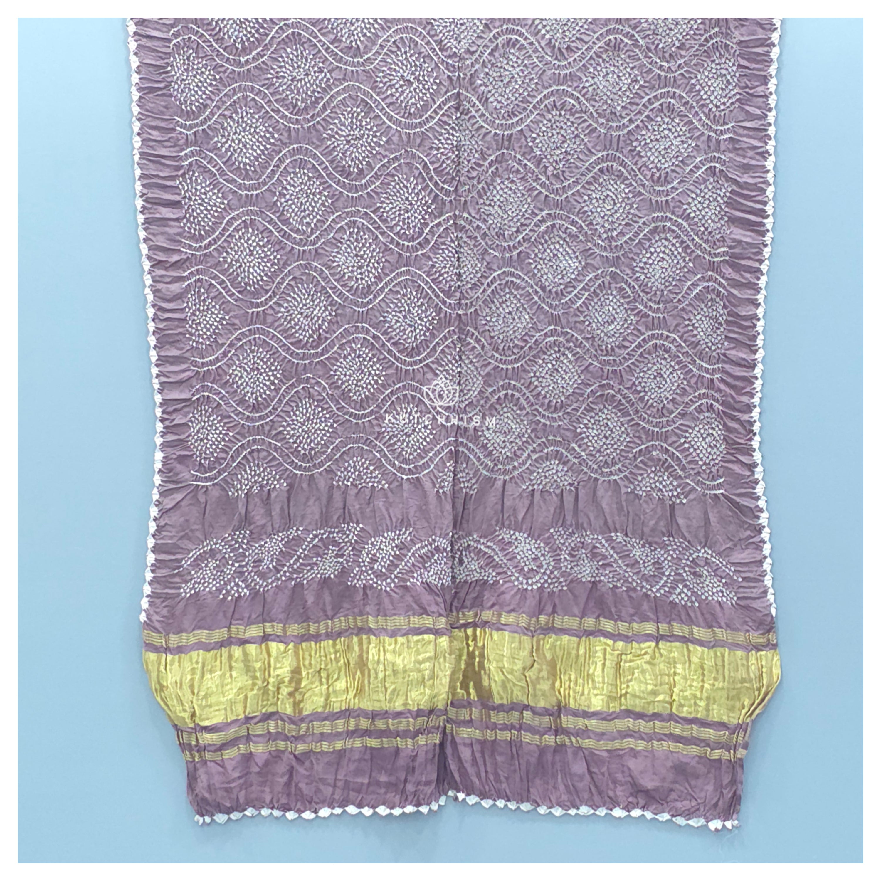 Mauve Bandhani dupatta