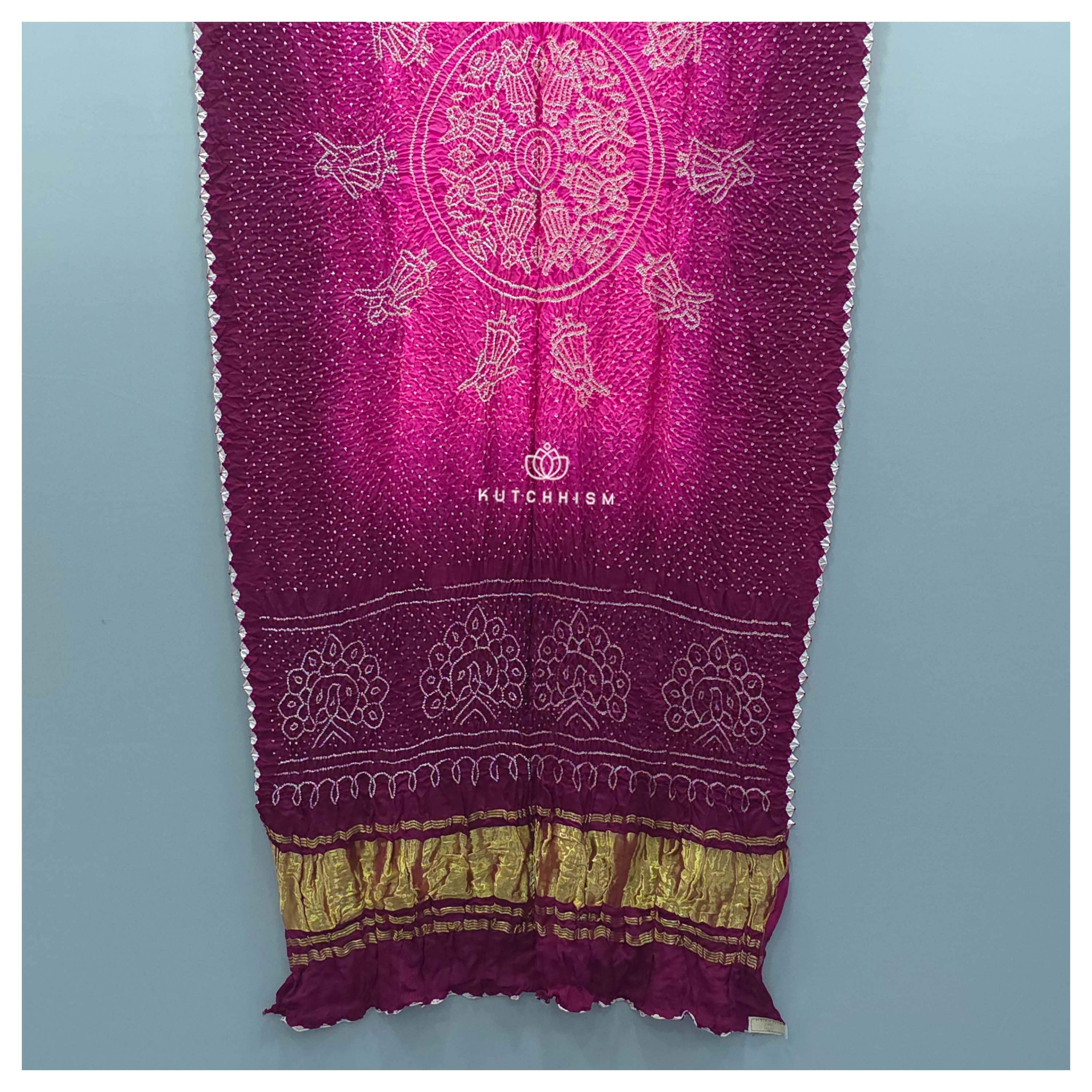 Wine Pink Shaded Dupatta