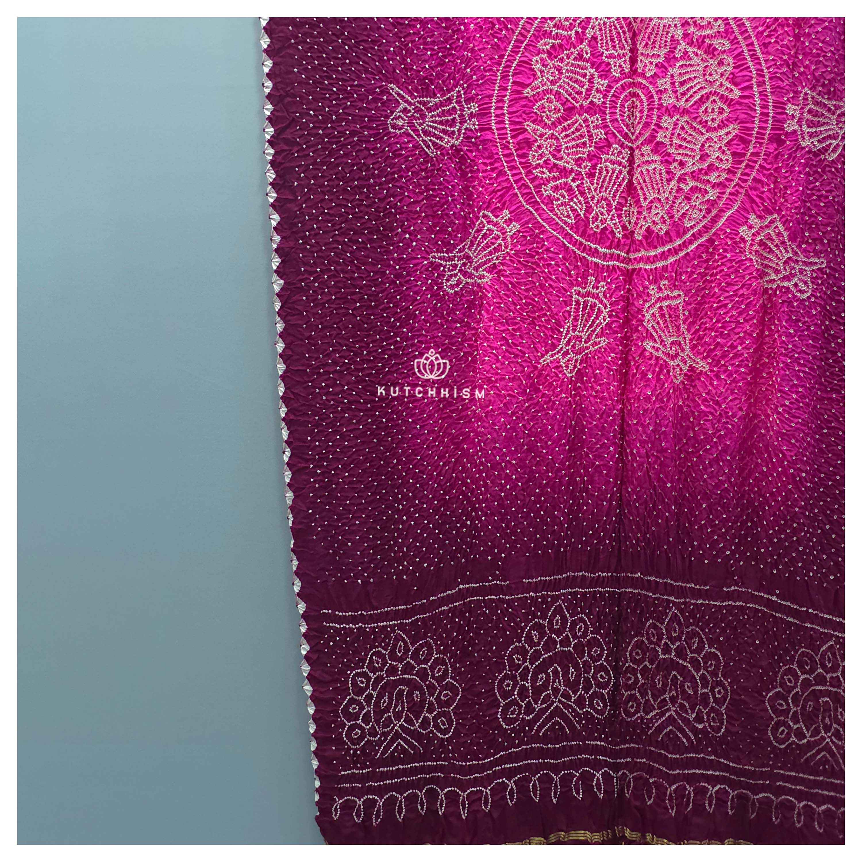 Wine Pink Shaded Dupatta