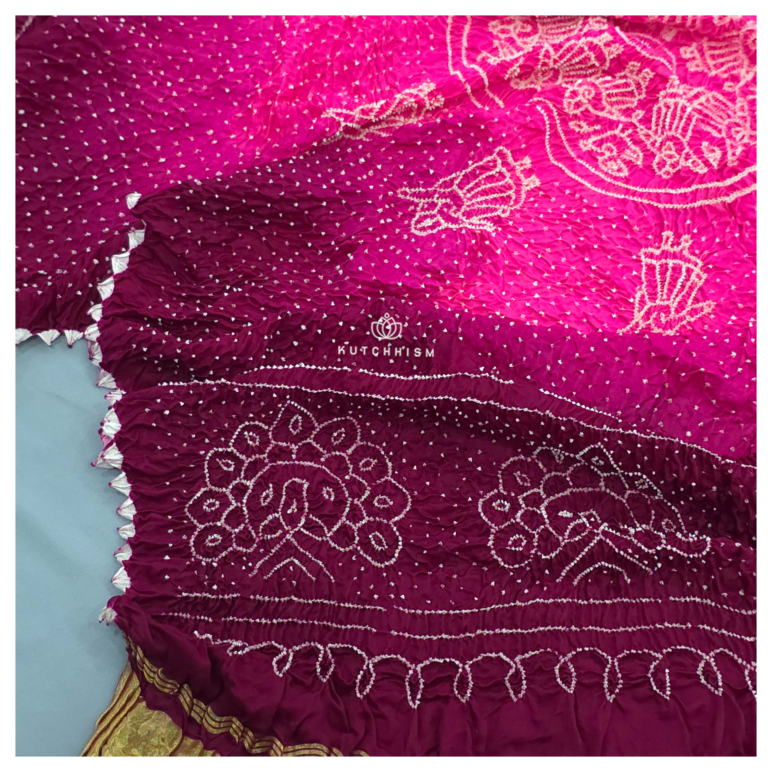 Wine Pink Shaded Dupatta