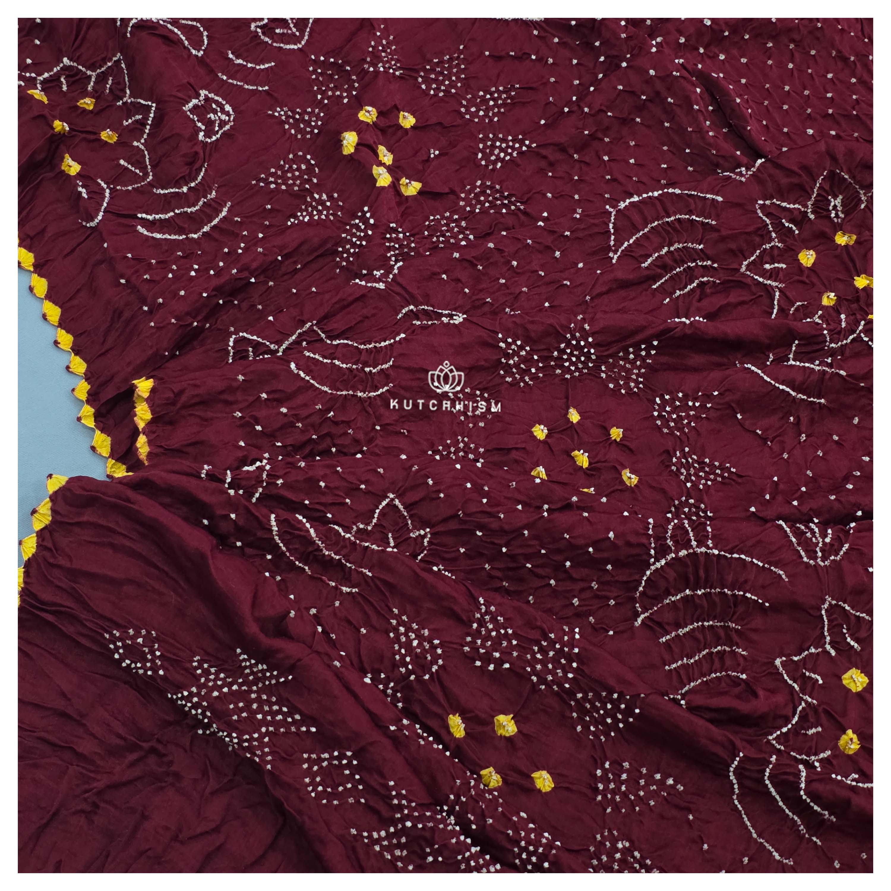 Deep Maroon Dupatta