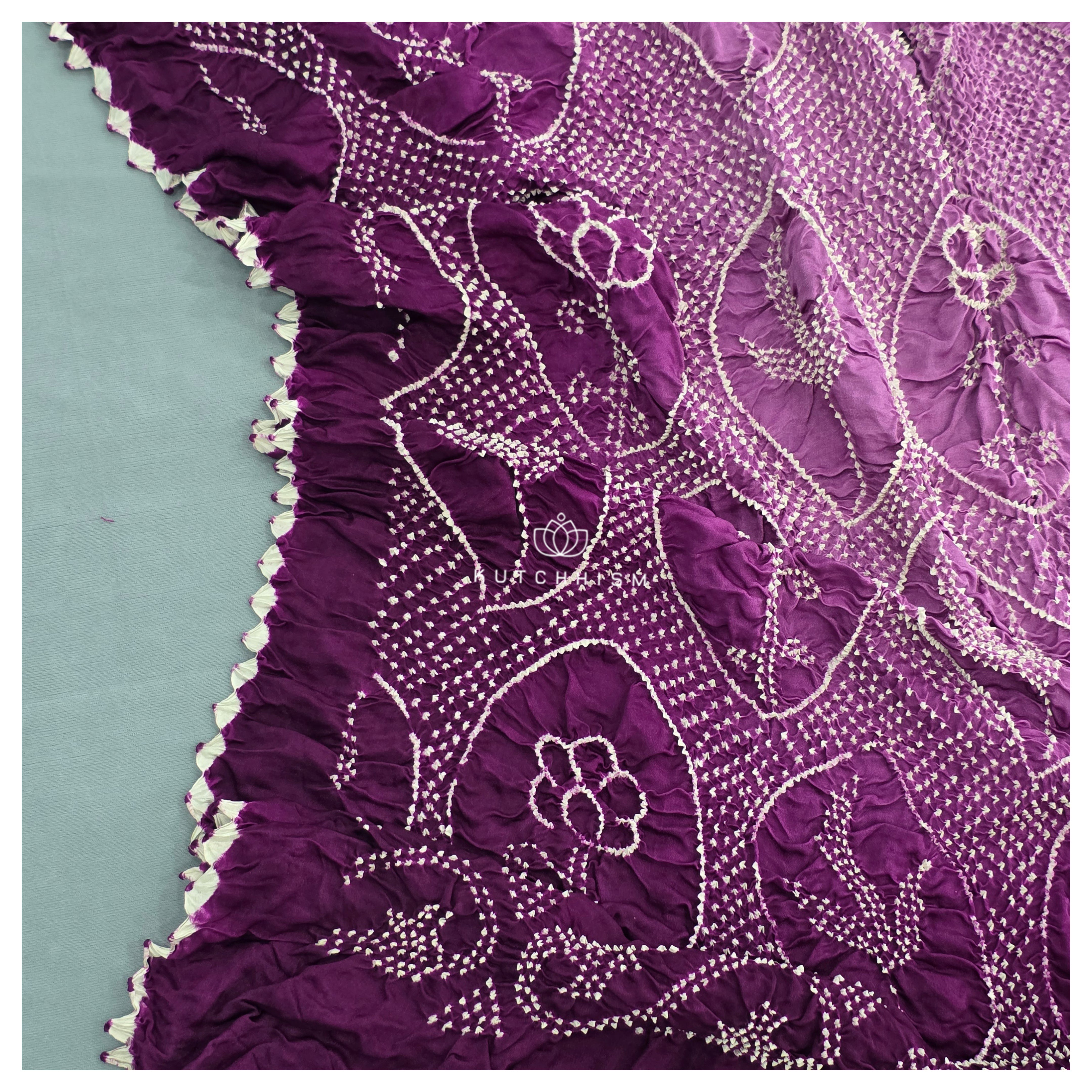 Purple Shaded Dupatta