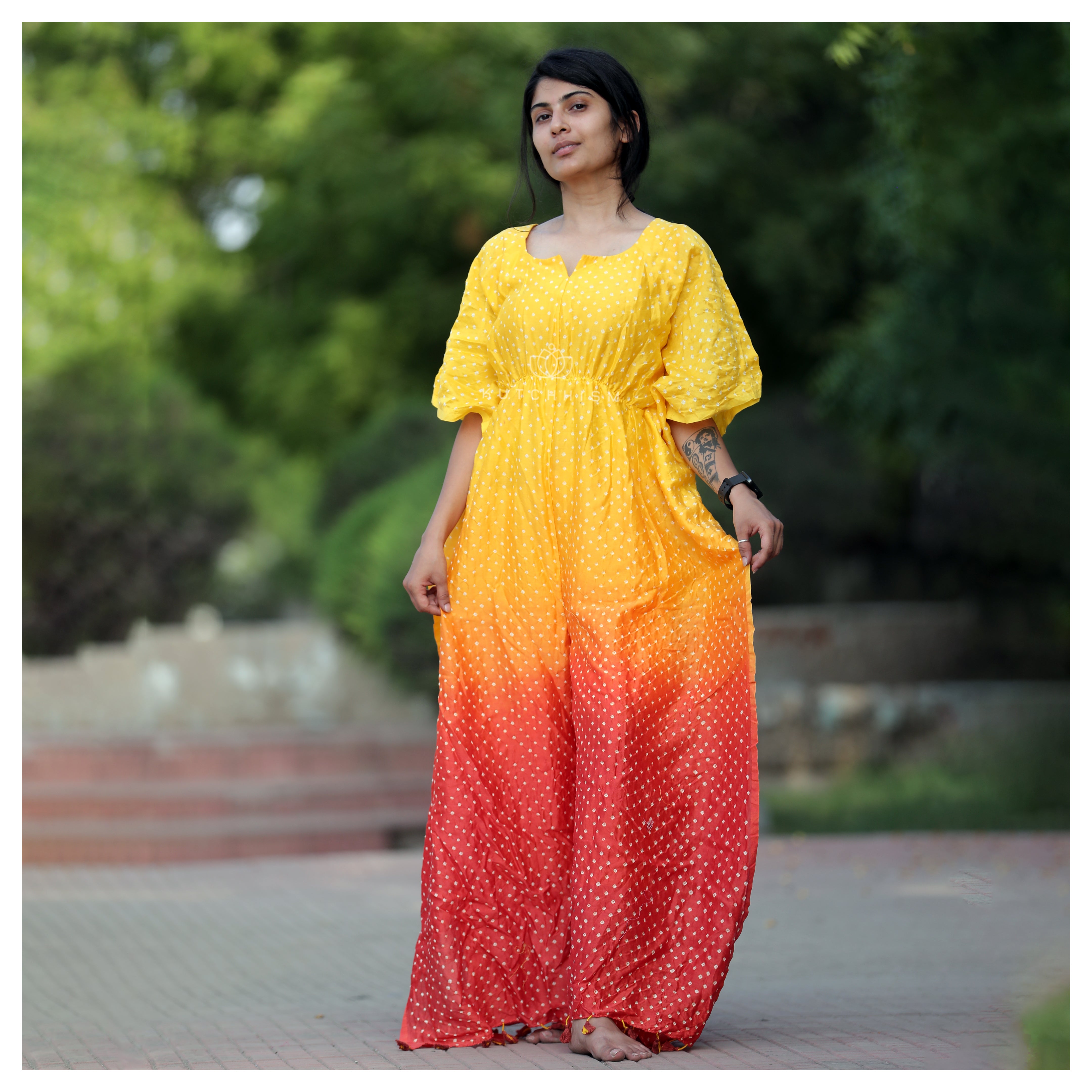 Yellow n Rust Orange