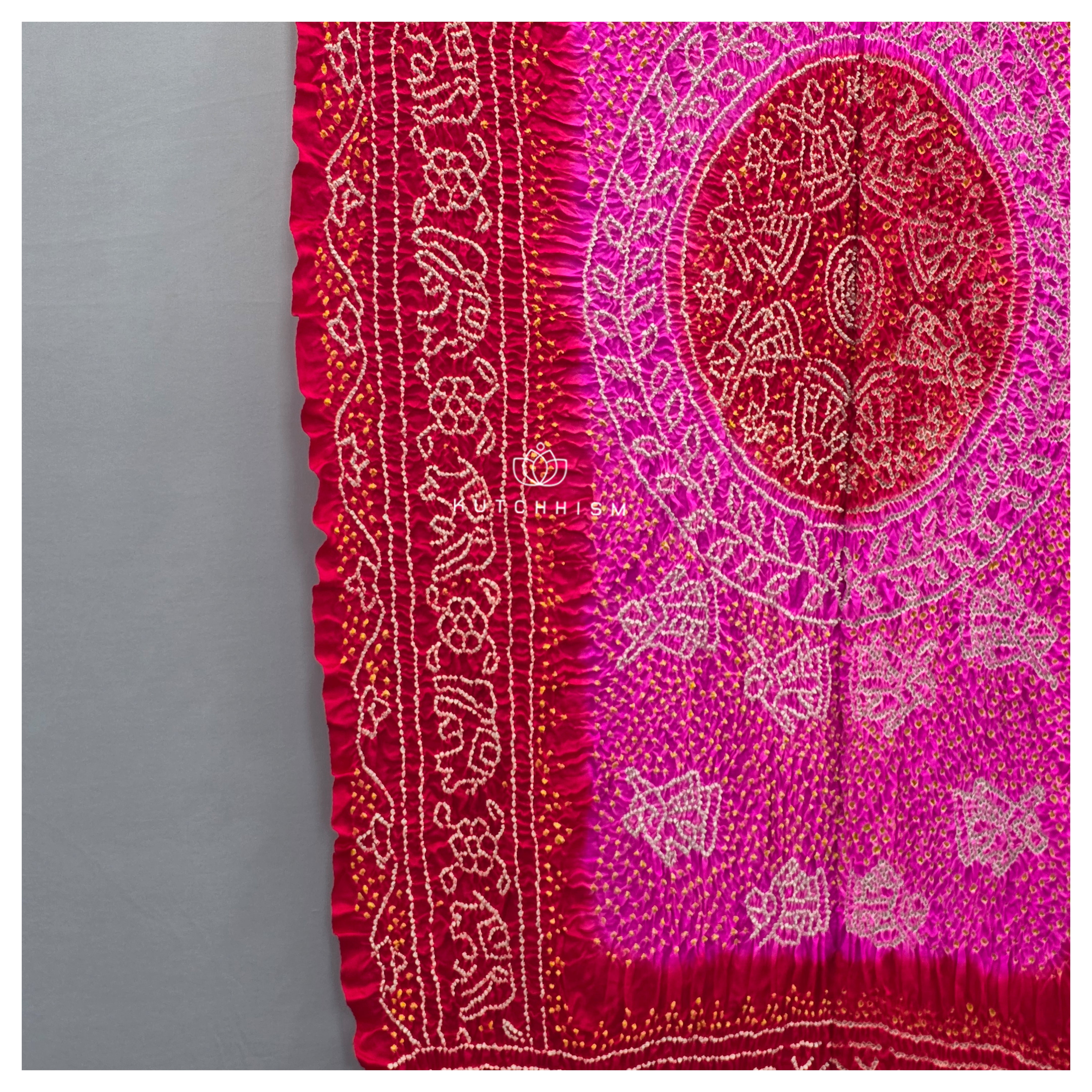 Red Pink Shaded Dupatta