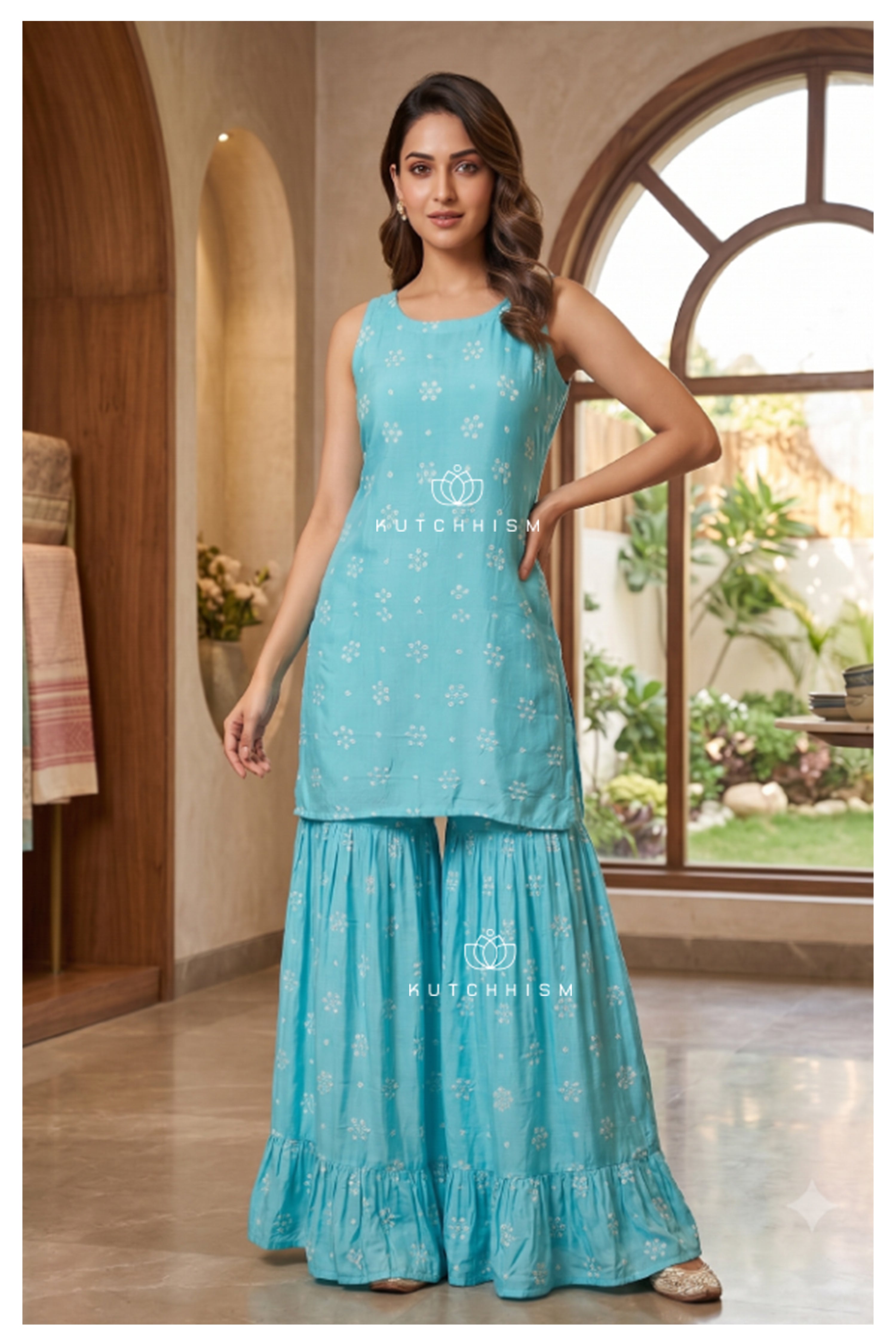 sky blue Kurta
