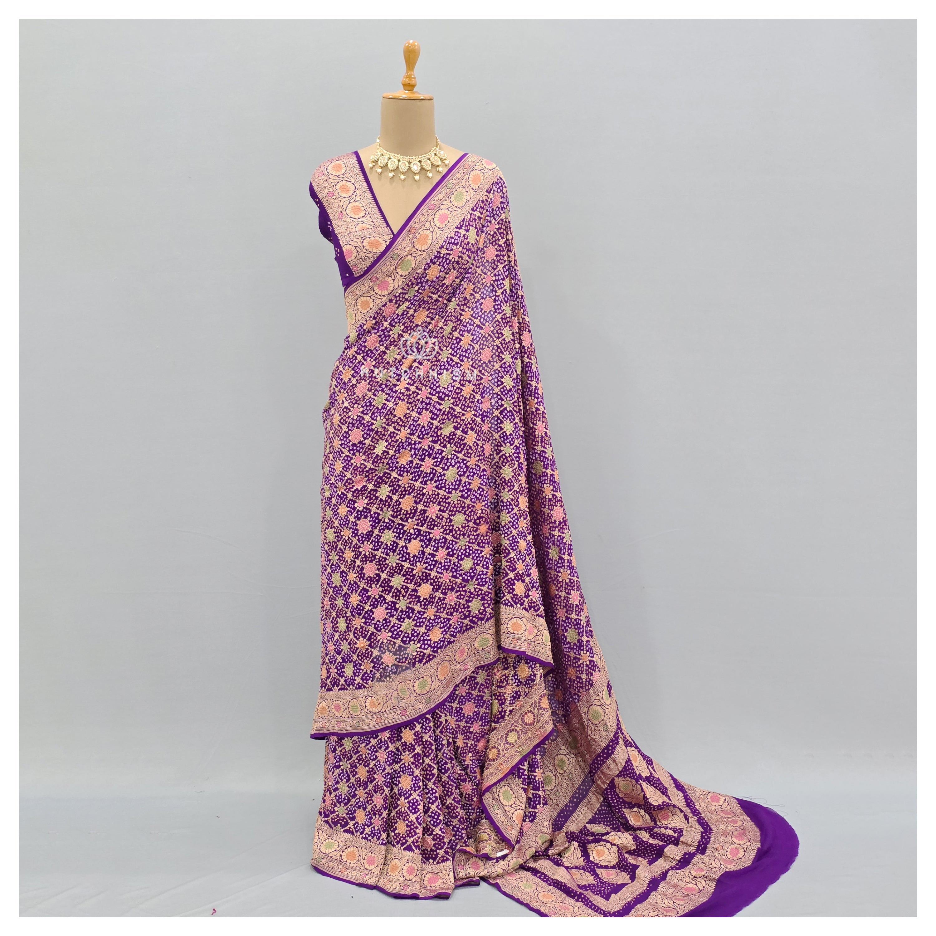 Purple saree