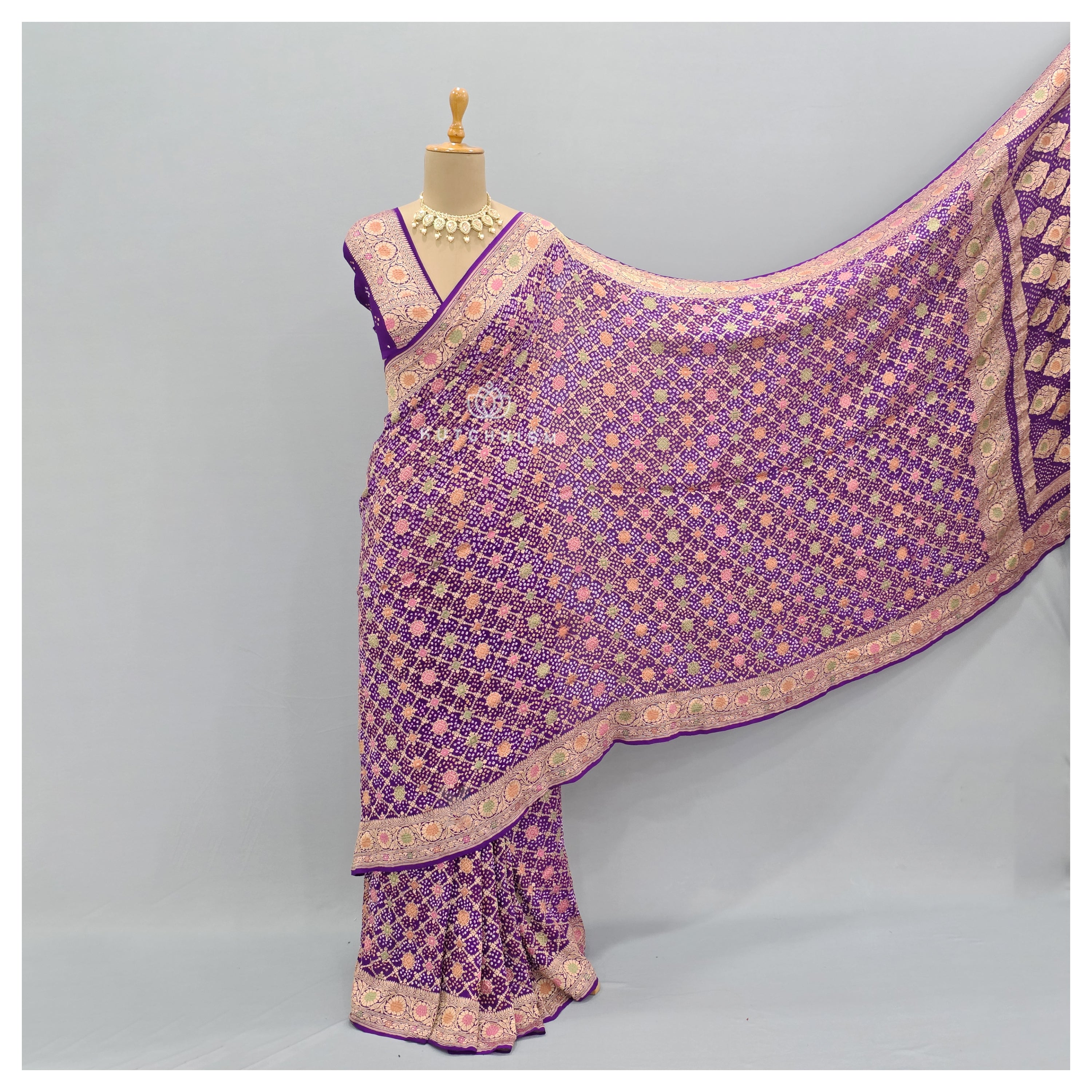 Purple saree