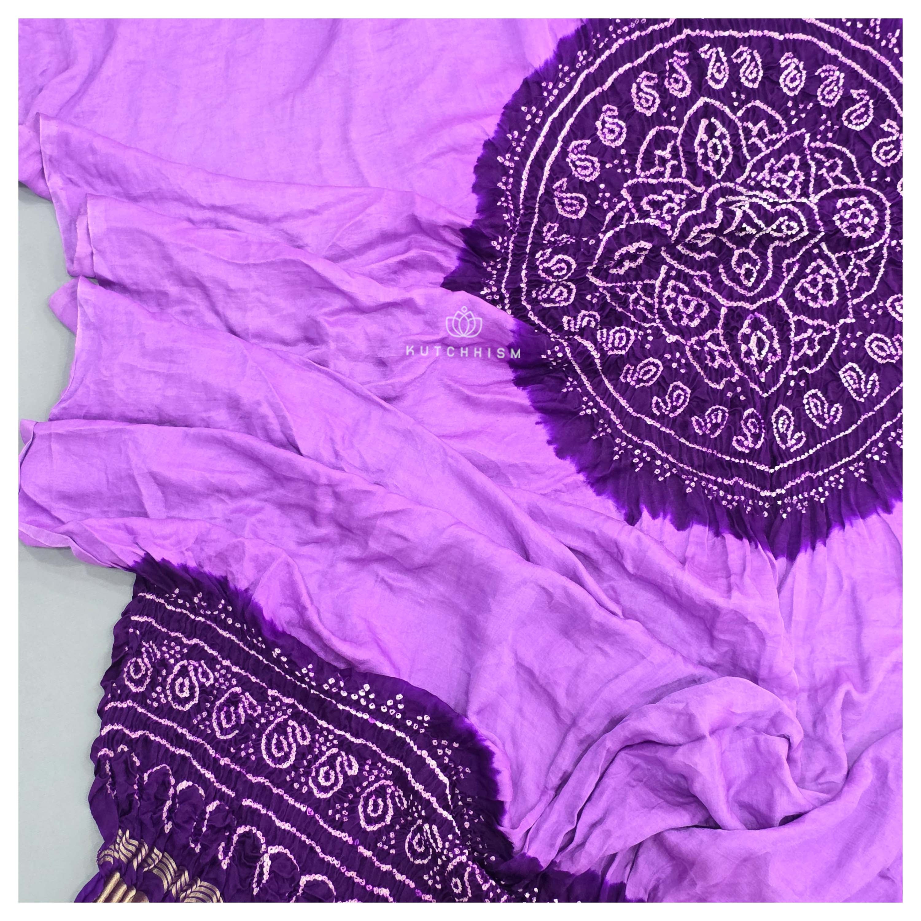 Purple shaded dupatta