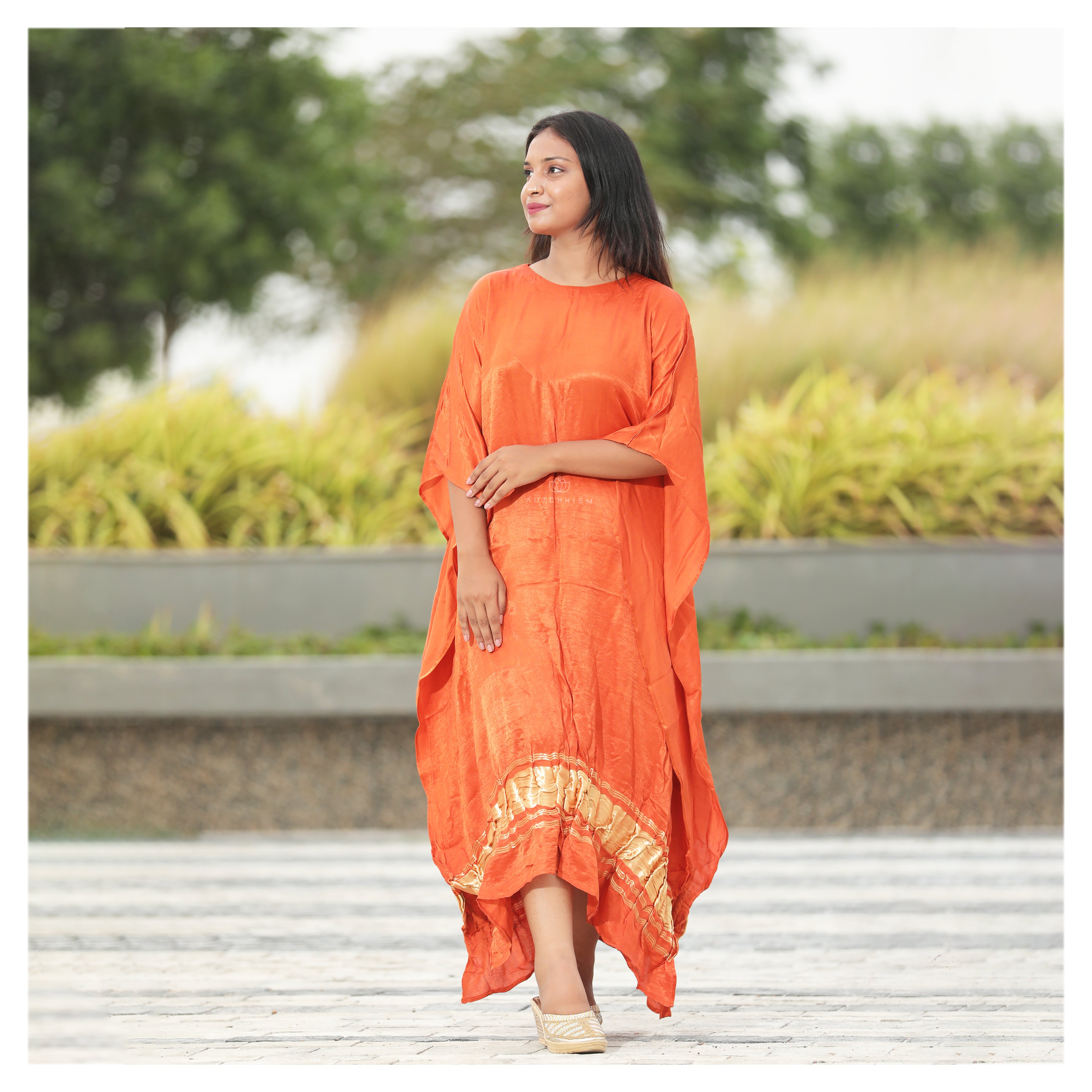 Rust Orange Kaftan