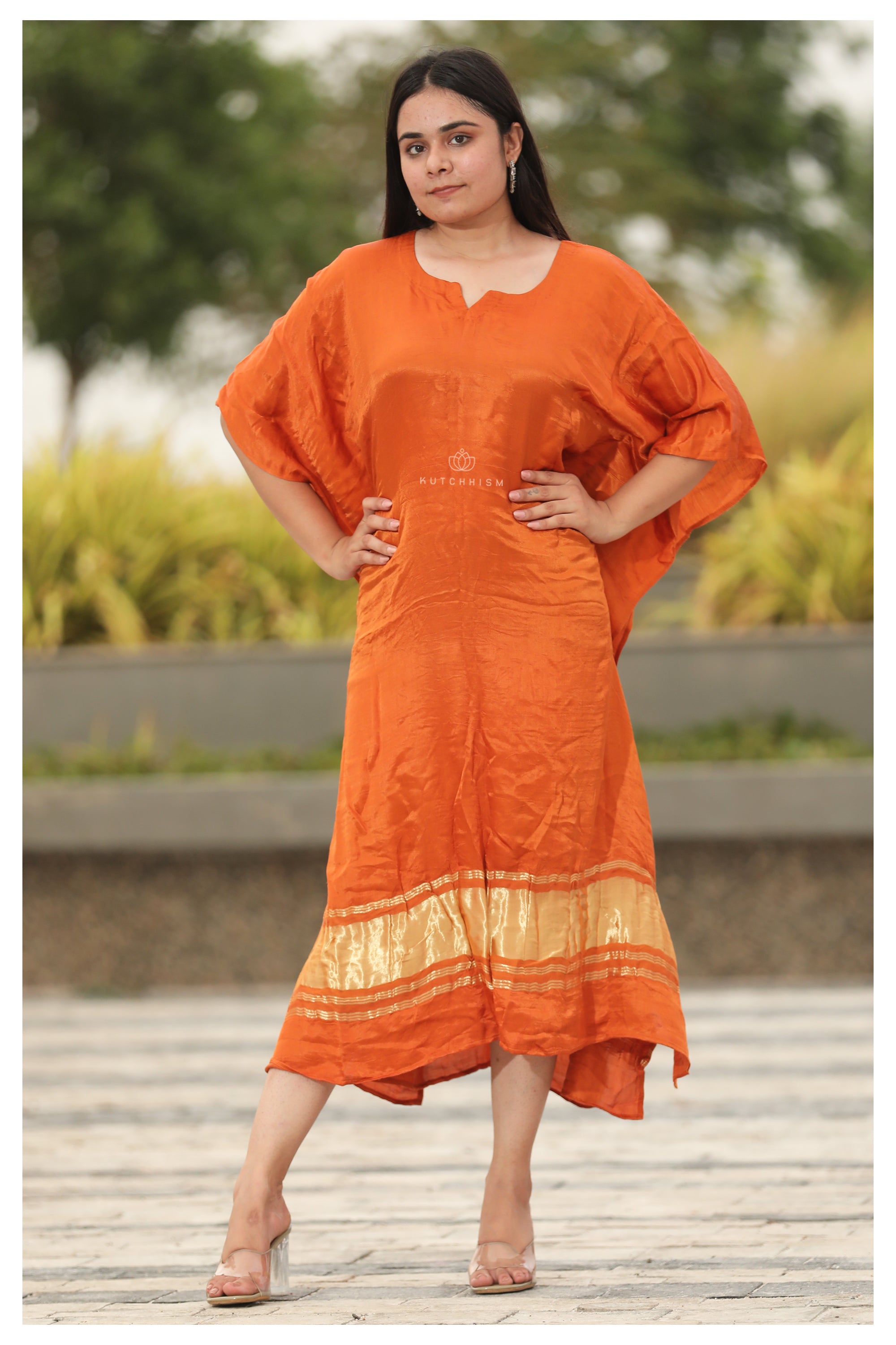 Rust Orange Kaftan