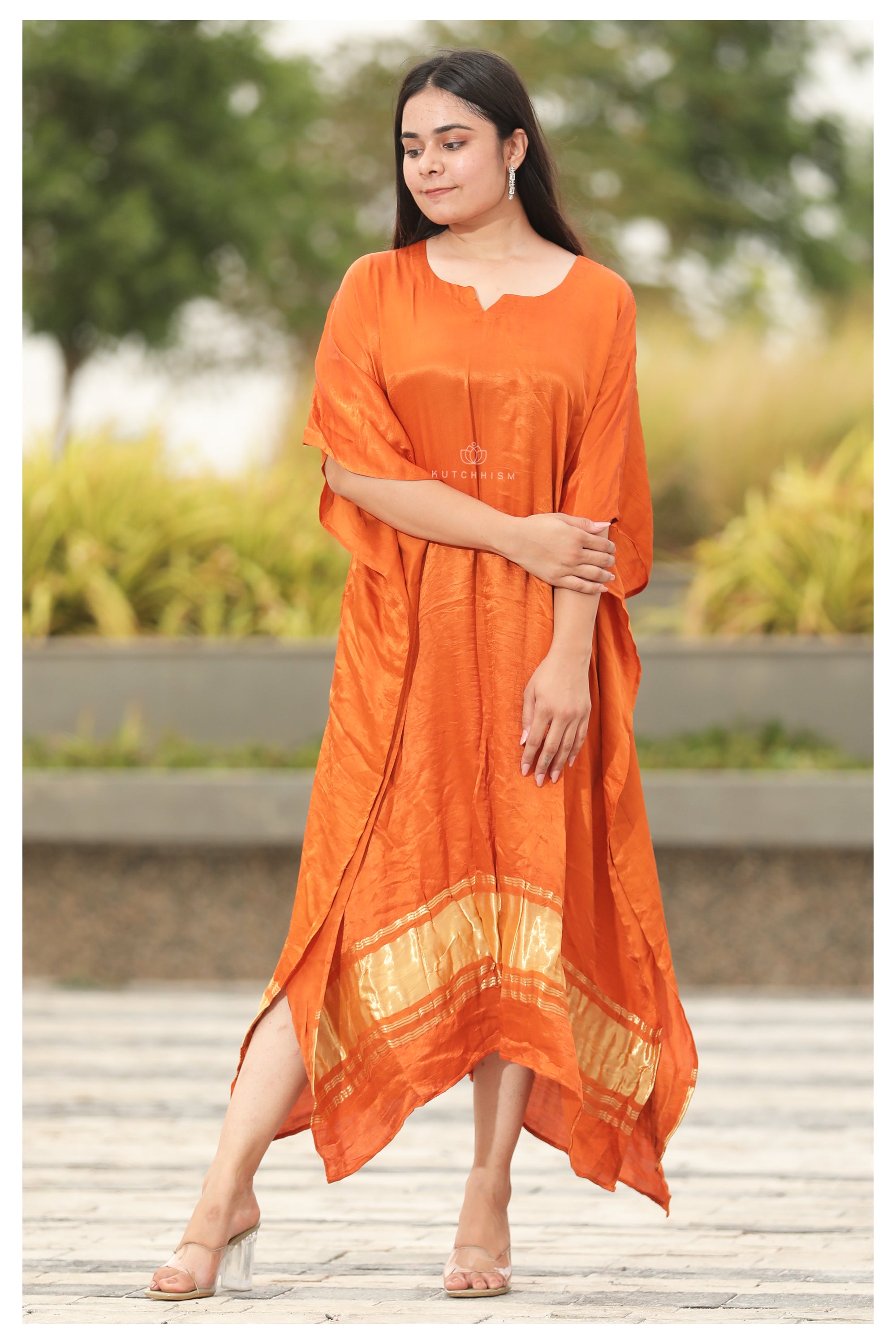 Rust Orange Kaftan