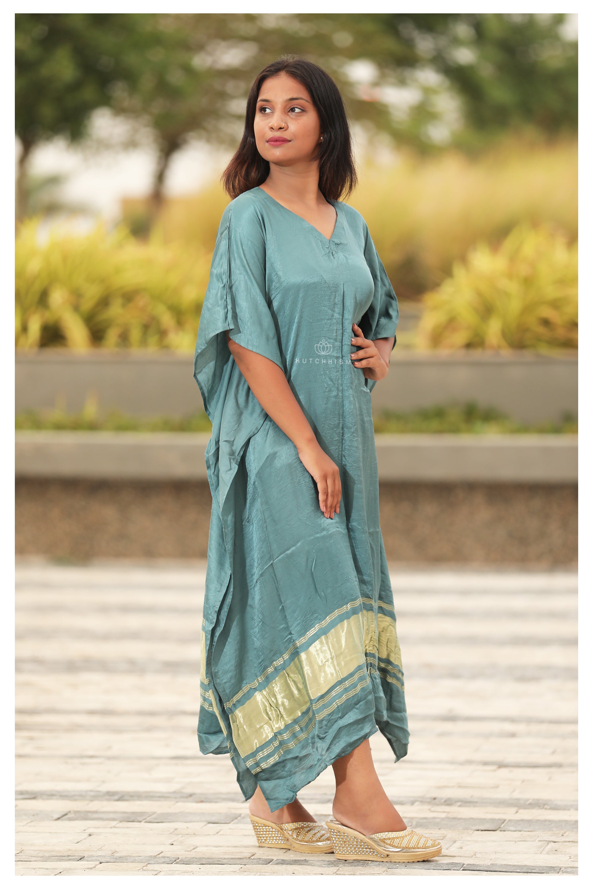 Sea Blue Kaftan