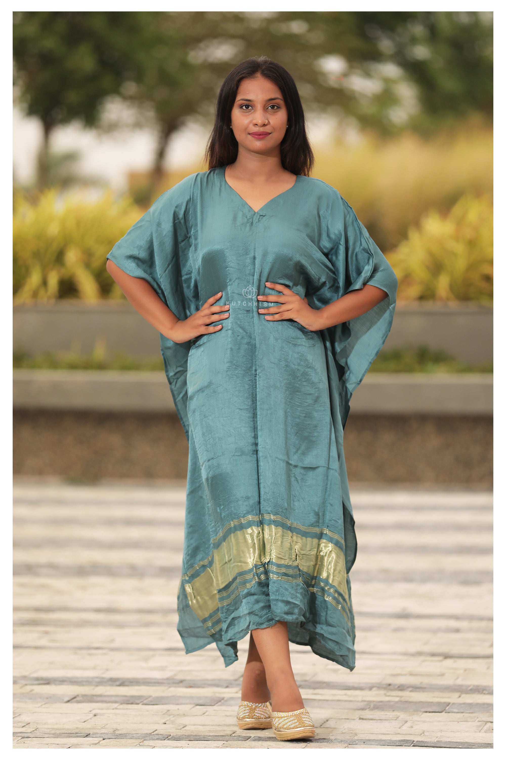 Sea Blue Kaftan