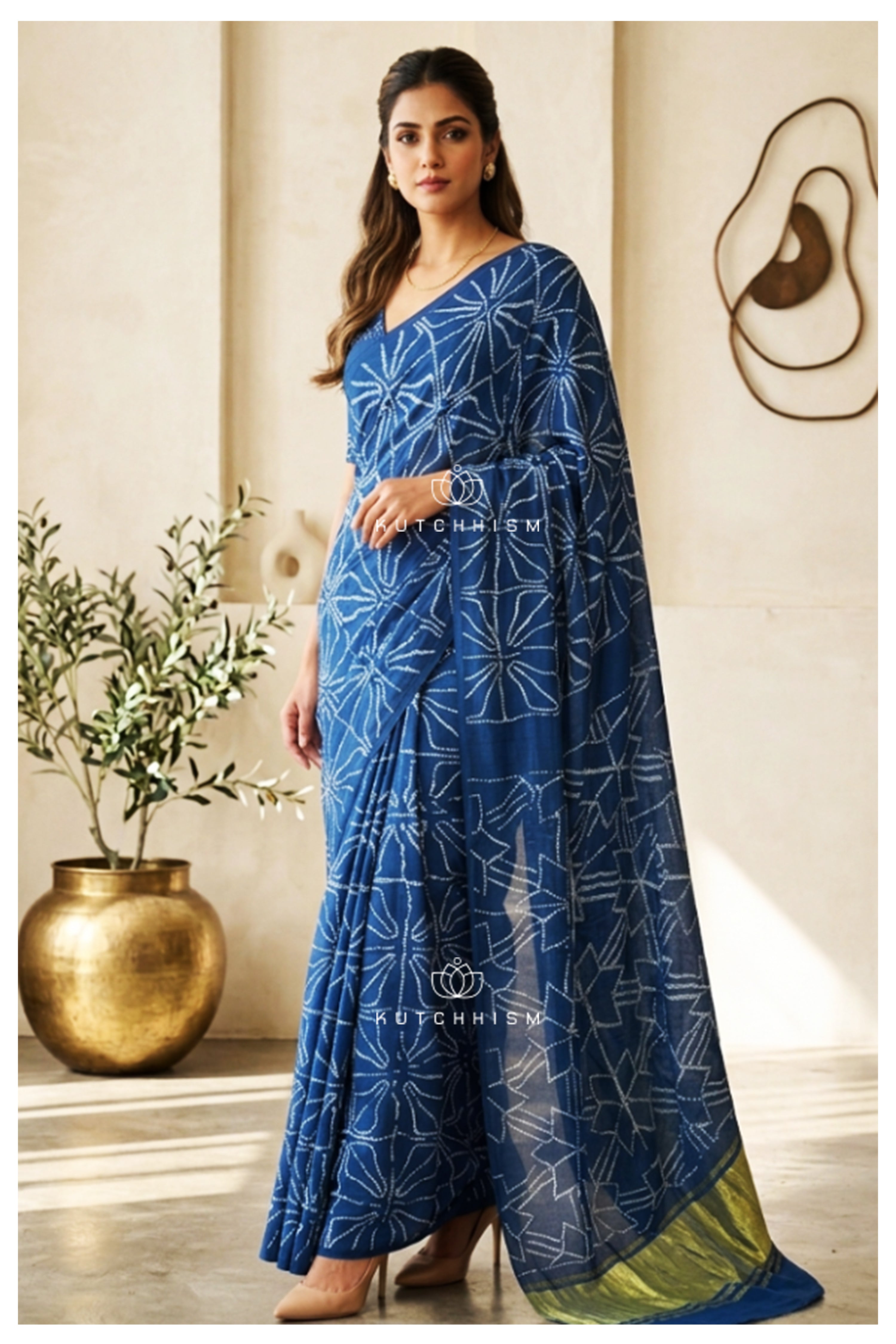 Blue Saree