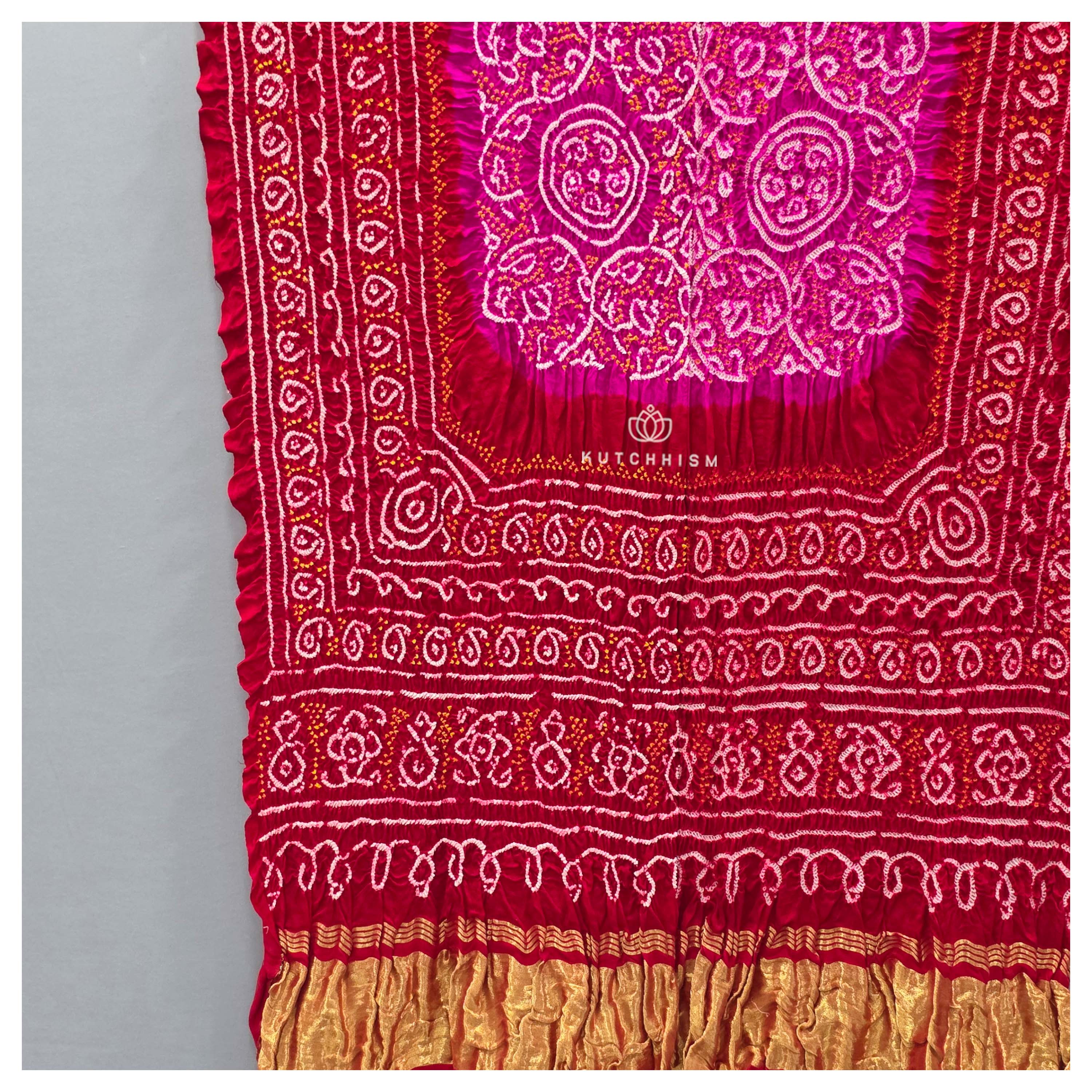 Red Pink Shikari Dupatta