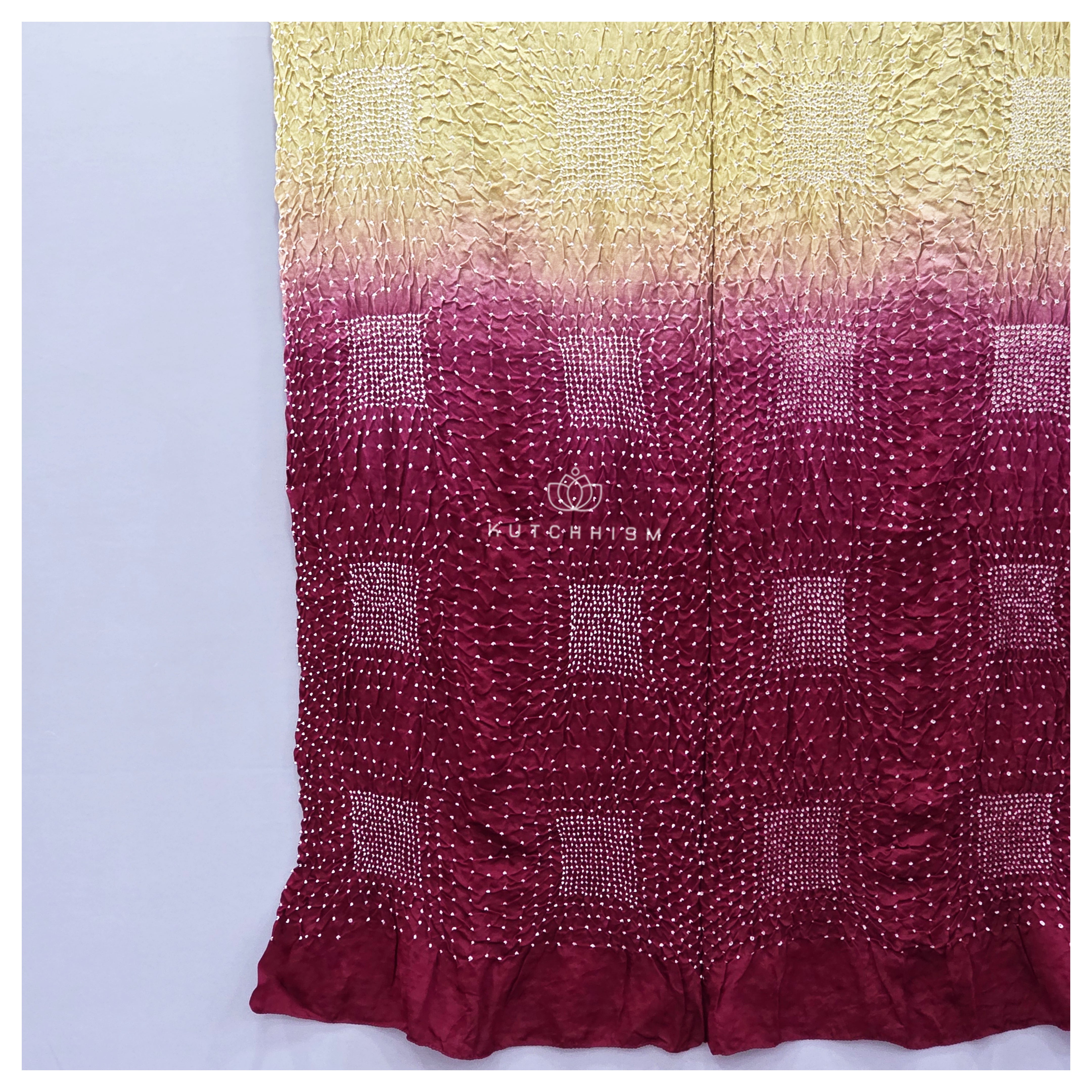 Pista and  Brown Shaded Dupatta