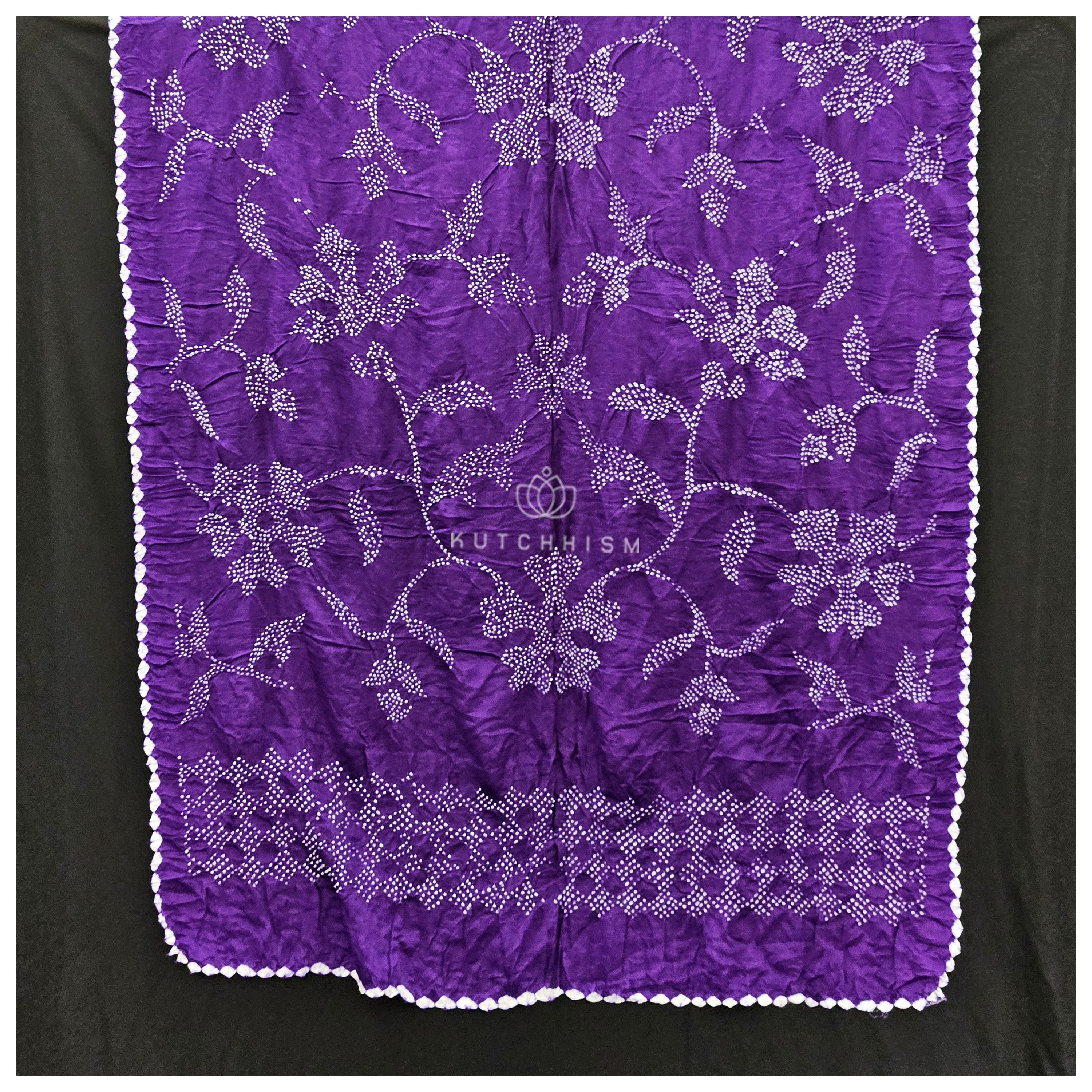 Purple  Bandhani Dupatta