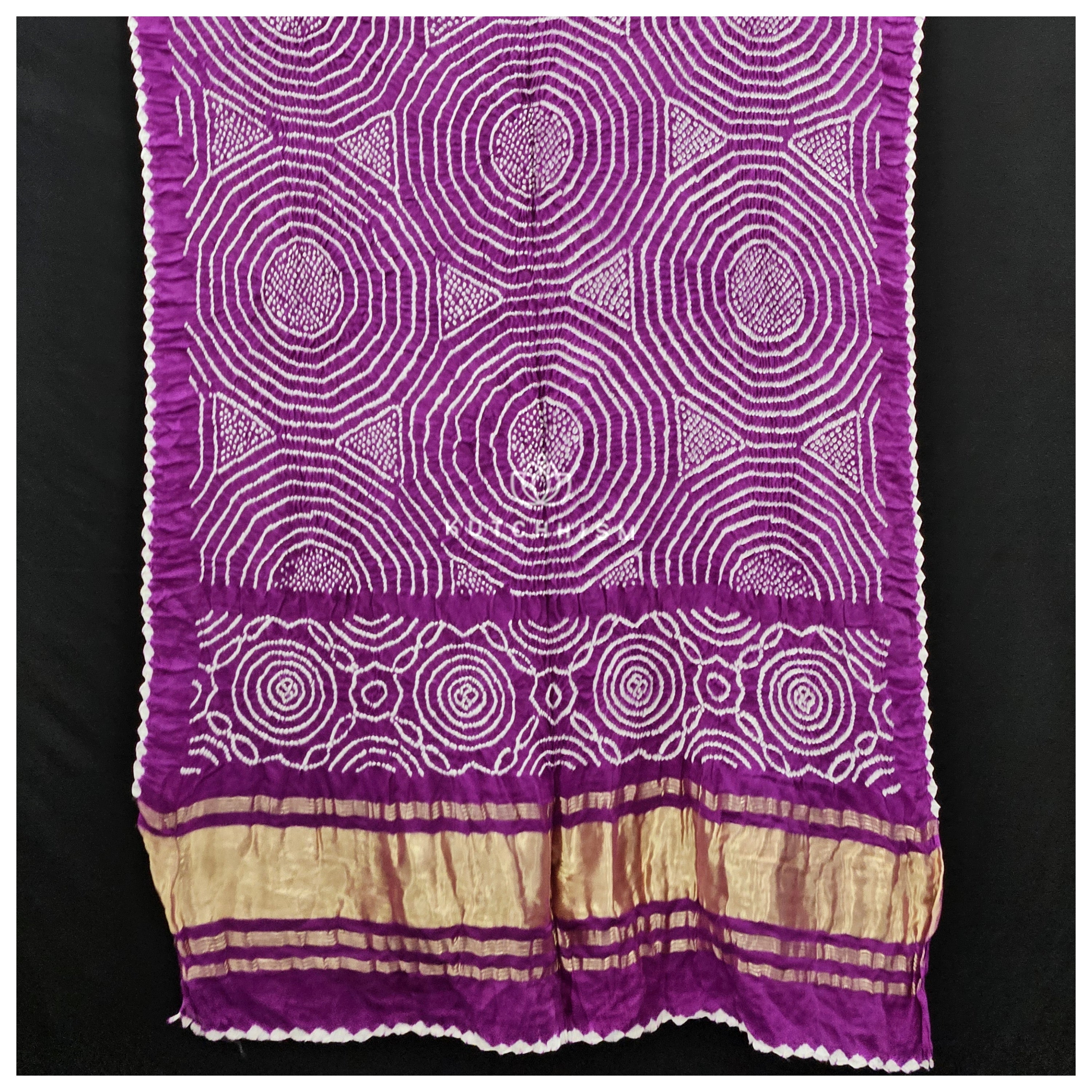 Purple Bandhani Dupatta