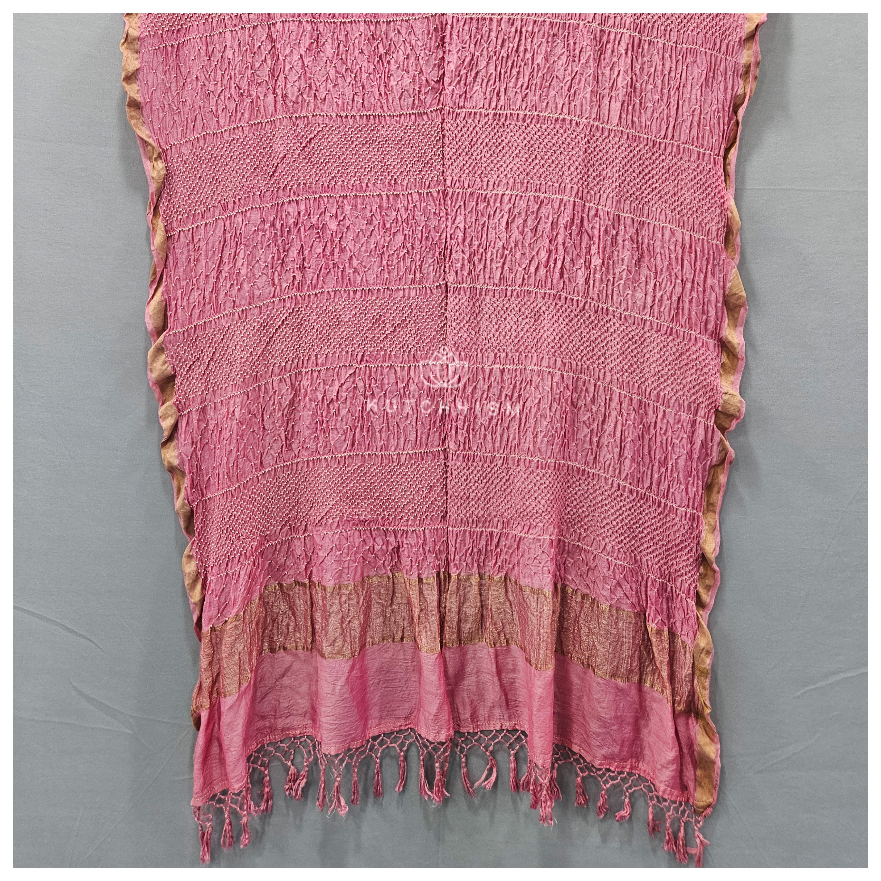 Baby Pink Bandhani Dupatta