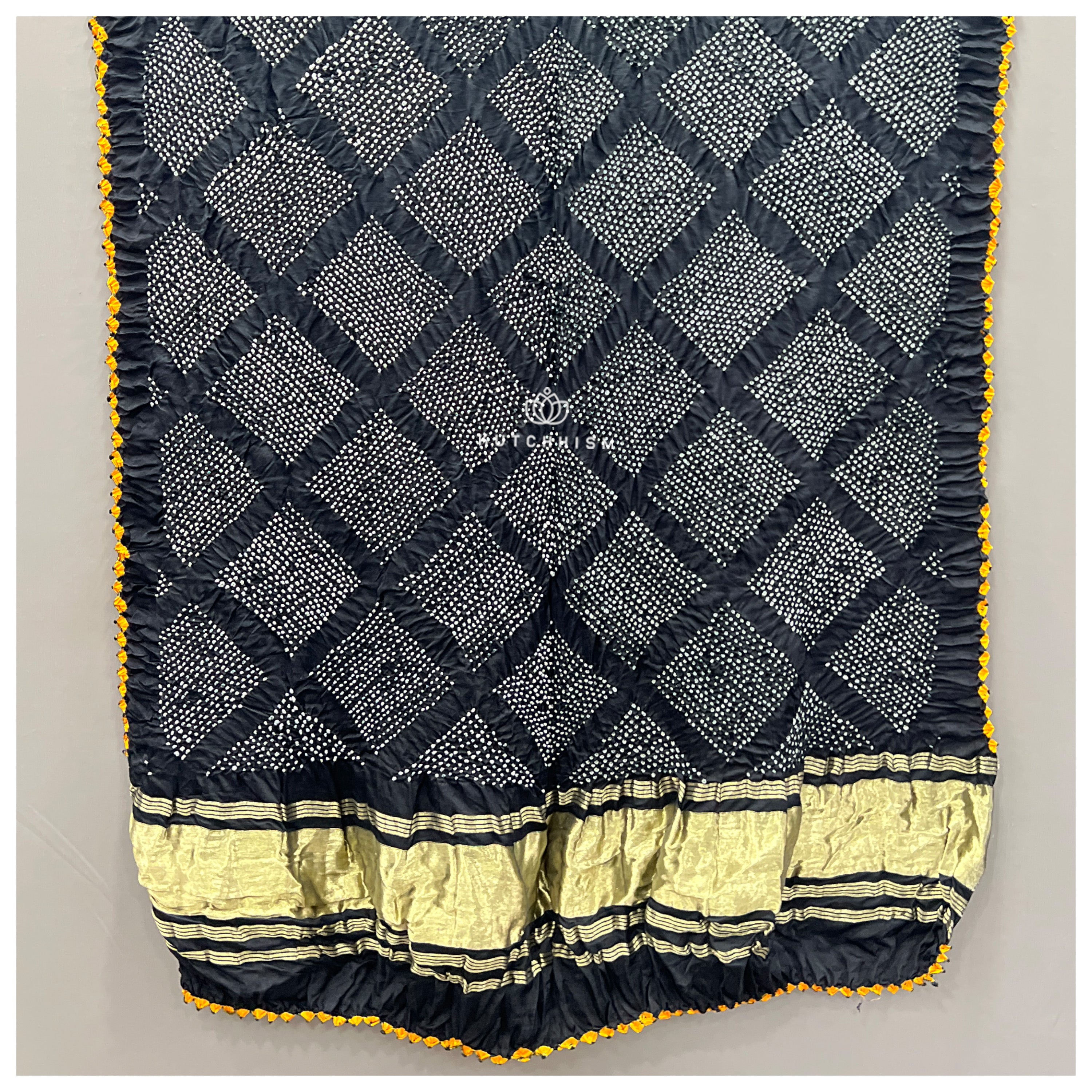 Black Bandhani Dupatta